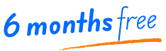 6 months free badge